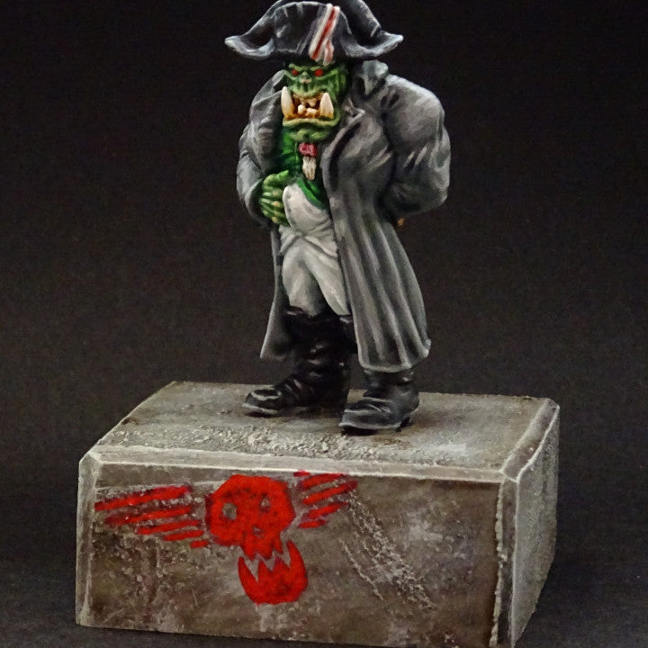 Napoleorc, resin miniature, 28mm heroic scale unpainted resin, view 10