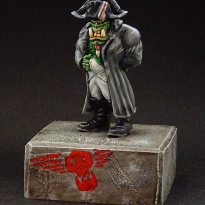 Napoleorc, resin miniature, 28mm heroic scale unpainted resin, view 10