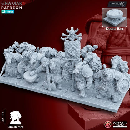 Orc Arbans (10 Units), resin miniature, 28mm heroic scale unpainted resin, view 2