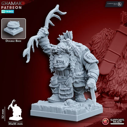Urrok Arbans with Bow (10 Units), resin miniature, 28mm heroic scale unpainted resin, view 6