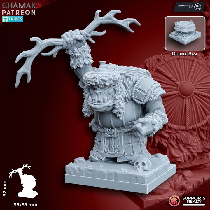 Urrok Arbans with Bow (10 Units), resin miniature, 28mm heroic scale unpainted resin, view 7