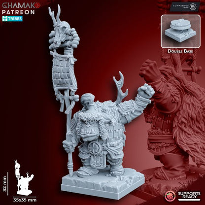 Urrok Arbans with Bow (10 Units), resin miniature, 28mm heroic scale unpainted resin, view 8