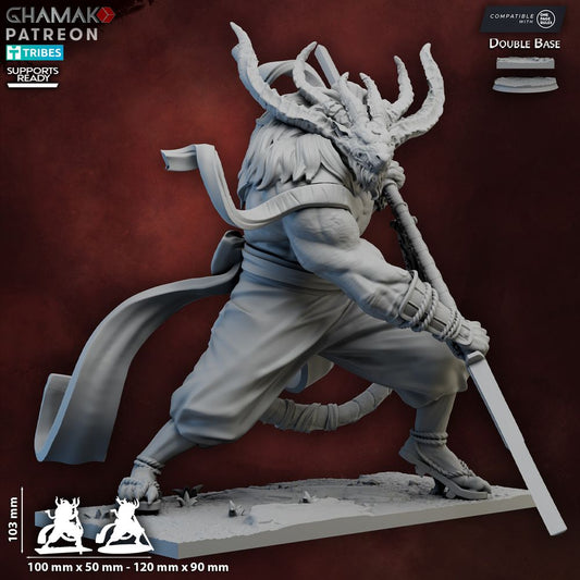 Herarudo, resin miniature, 28mm heroic scale unpainted resin