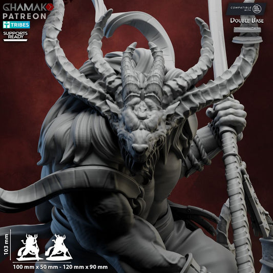 Herarudo, resin miniature, 28mm heroic scale unpainted resin, view 2