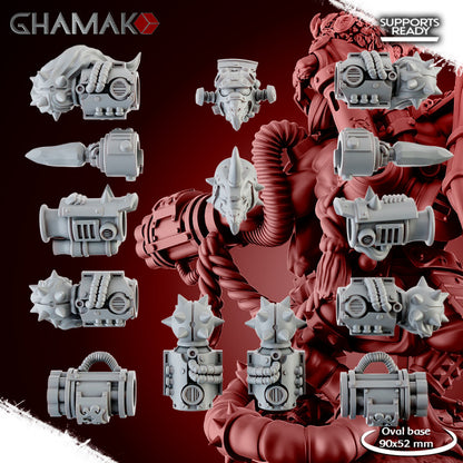 Lord Amaterasu, resin miniature, 28mm heroic scale unpainted resin