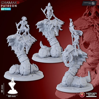 Apophis Knights (3 Units), resin miniature, 28mm heroic scale unpainted resin