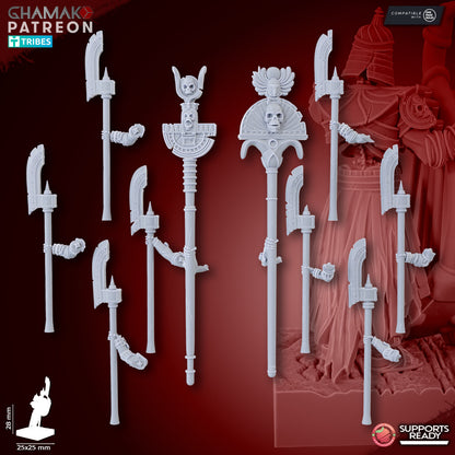 Pyramids Guards (10 Units), resin miniature, 28mm heroic scale unpainted resin, view 4