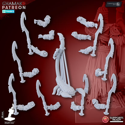 Pyramids Guards (10 Units), resin miniature, 28mm heroic scale unpainted resin, view 5