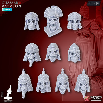 Pyramids Guards (10 Units), resin miniature, 28mm heroic scale unpainted resin, view 7