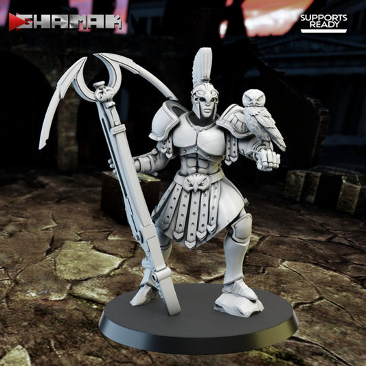 Spartans Heavy Crossbow Leader, resin miniature, 28mm heroic scale unpainted resin