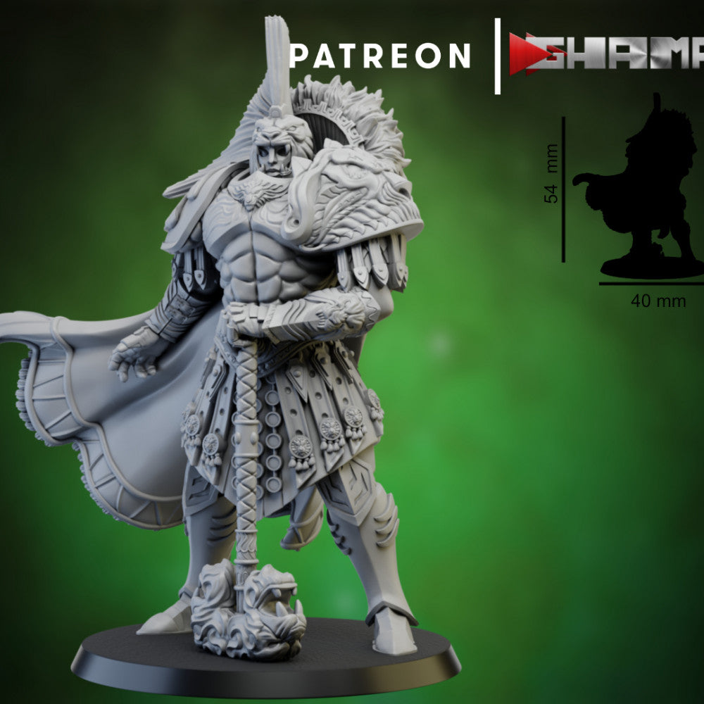 Spartans Leader, resin miniature, 28mm heroic scale unpainted resin