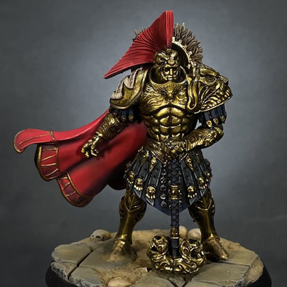 Spartans Leader, resin miniature, 28mm heroic scale unpainted resin, view 2
