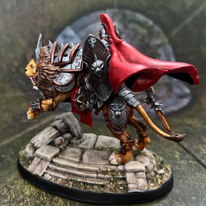 Spartans Lion Cavalry 1, resin miniature, 28mm heroic scale unpainted resin, view 4
