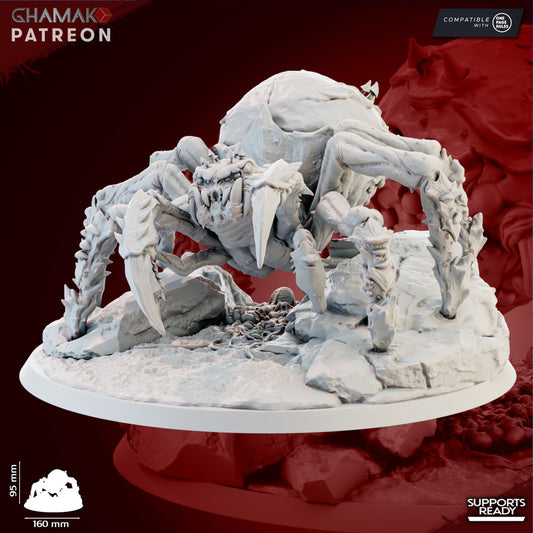 Wild Amanita Spider, resin miniature, 28mm heroic scale unpainted resin