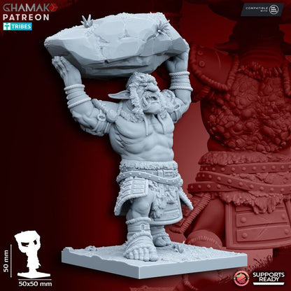 Trolls (3 Units), resin miniature, 28mm heroic scale unpainted resin
