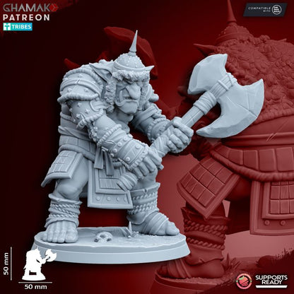 Trolls (3 Units), resin miniature, 28mm heroic scale unpainted resin, view 7