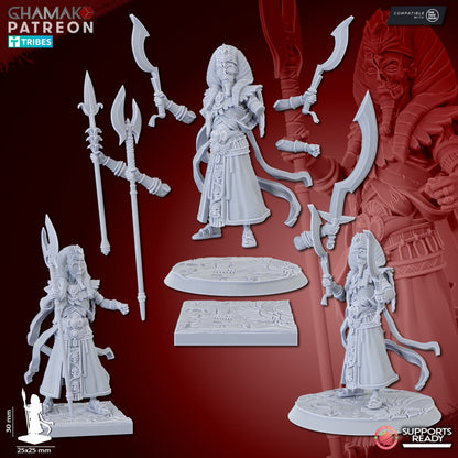 God-King, resin miniature, 28mm heroic scale unpainted resin