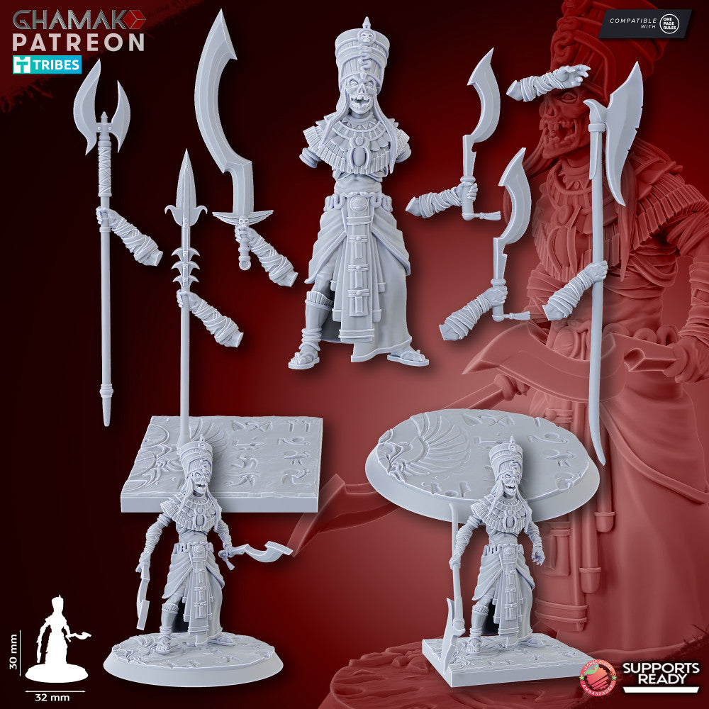 God-Prince, resin miniature, 28mm heroic scale unpainted resin, view 3
