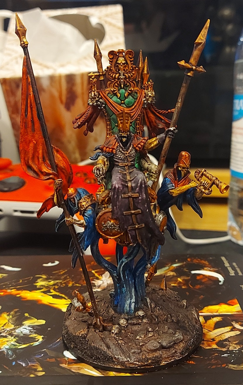 Kosheivs Silent King, resin miniature, 28mm heroic scale unpainted resin, view 3