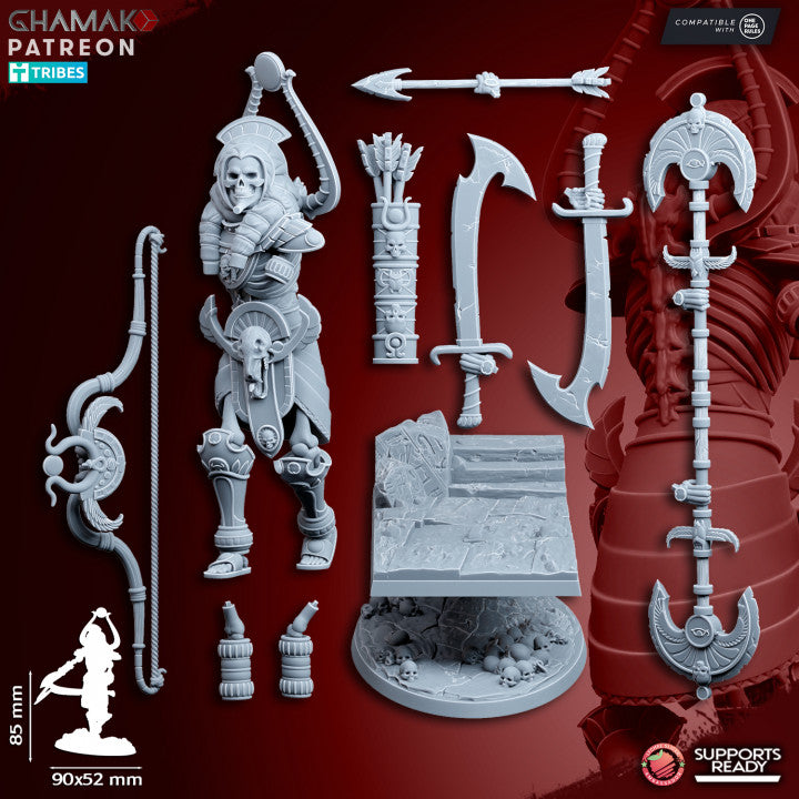 Nomarch Colossus, resin miniature, 28mm heroic scale unpainted resin, view 2