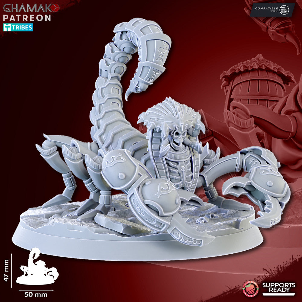 Undead Scorpions (3 Units), resin miniature, 28mm heroic scale unpainted resin
