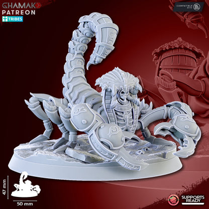 Undead Scorpions (3 Units), resin miniature, 28mm heroic scale unpainted resin