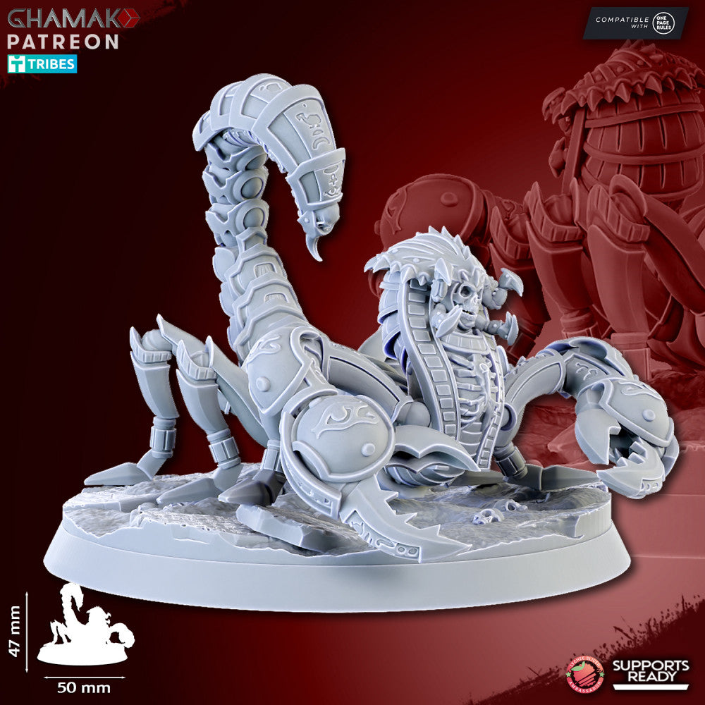 Undead Scorpions (3 Units), resin miniature, 28mm heroic scale unpainted resin, view 5