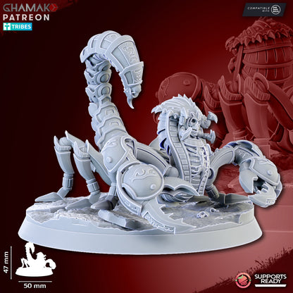 Undead Scorpions (3 Units), resin miniature, 28mm heroic scale unpainted resin, view 5