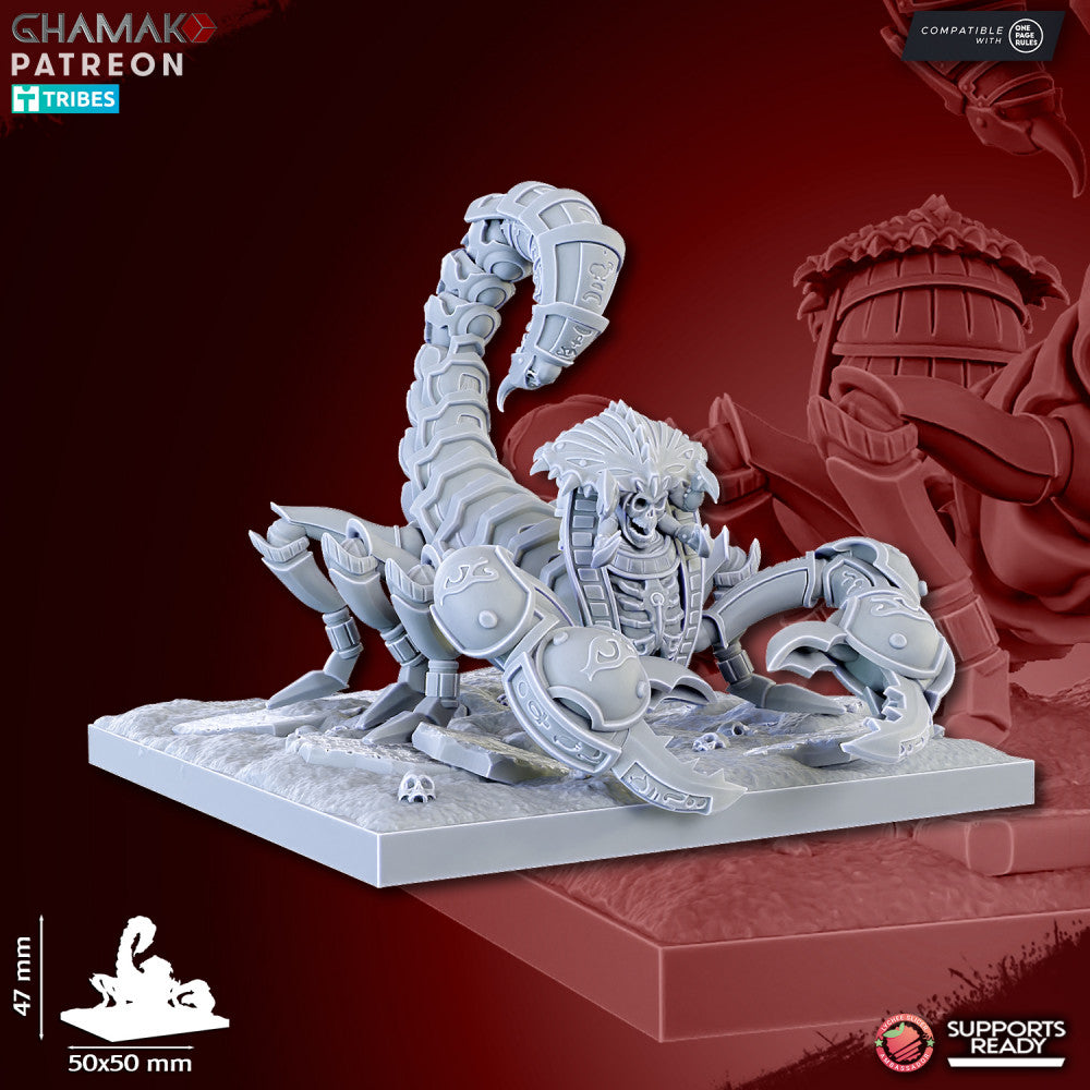 Undead Scorpions (3 Units), resin miniature, 28mm heroic scale unpainted resin, view 8