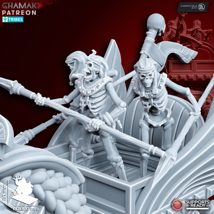 Undead Sphinx, resin miniature, 28mm heroic scale unpainted resin, view 4