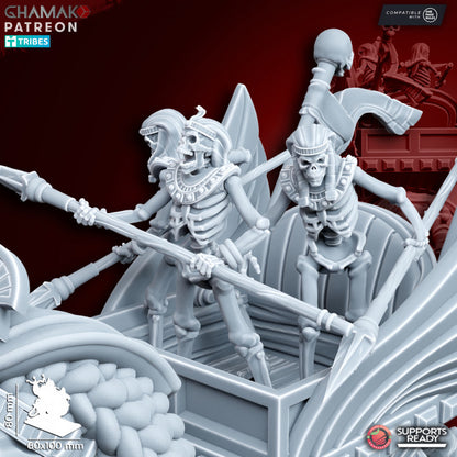Undead Sphinx, resin miniature, 28mm heroic scale unpainted resin, view 4