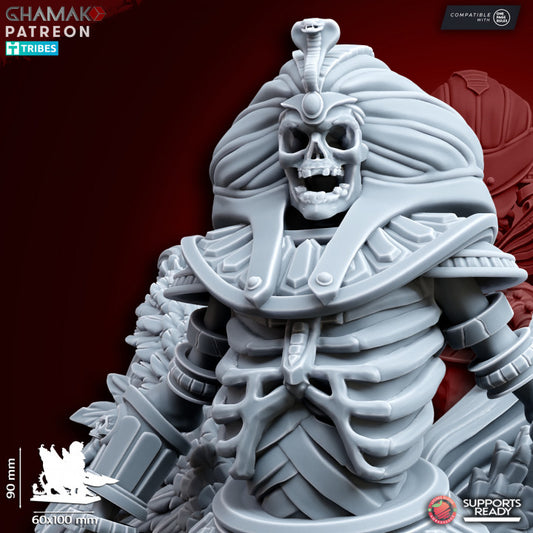 Undead Winged Sphinx, resin miniature, 28mm heroic scale unpainted resin