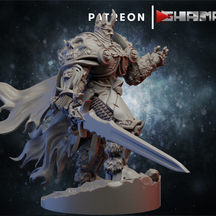 Undead2 Revised Necromancer, resin miniature, 28mm heroic scale unpainted resin