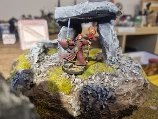 Empire Wizard 1, resin miniature, 28mm heroic scale unpainted resin, view 6