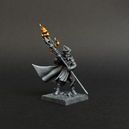 Empire Wizard 2, resin miniature, 28mm heroic scale unpainted resin, view 6
