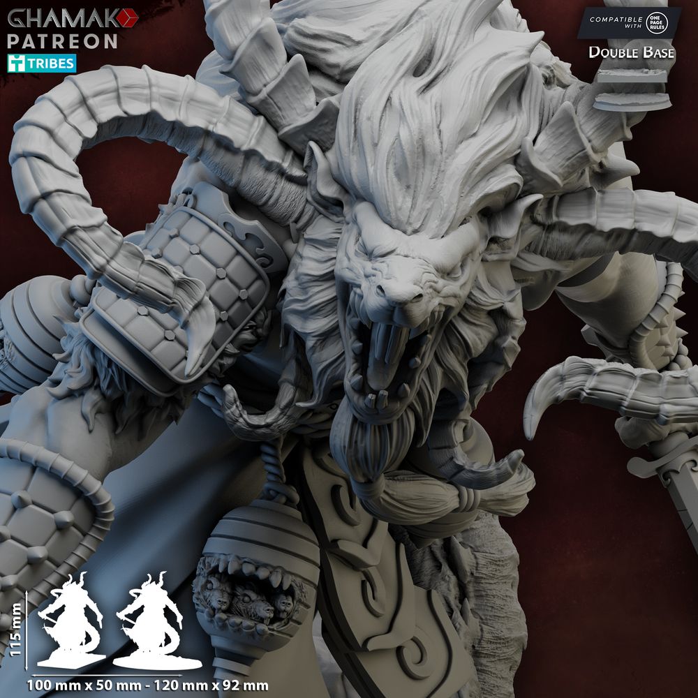 Majishan, resin miniature, 28mm heroic scale unpainted resin, view 2