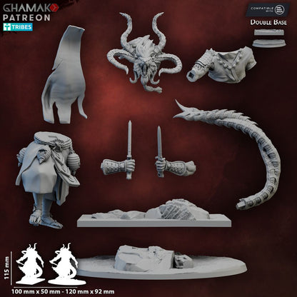 Majishan, resin miniature, 28mm heroic scale unpainted resin, view 3