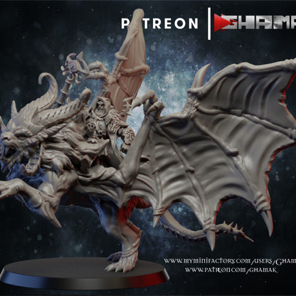 Manticore Mage, resin miniature, 28mm heroic scale unpainted resin