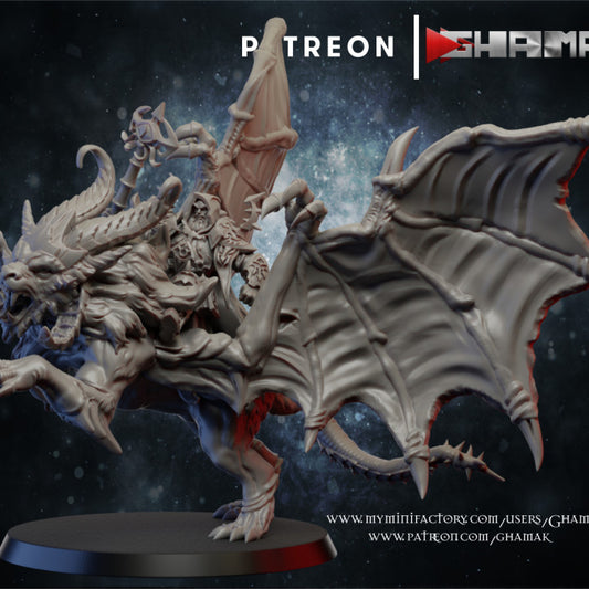 Manticore Mage, resin miniature, 28mm heroic scale unpainted resin