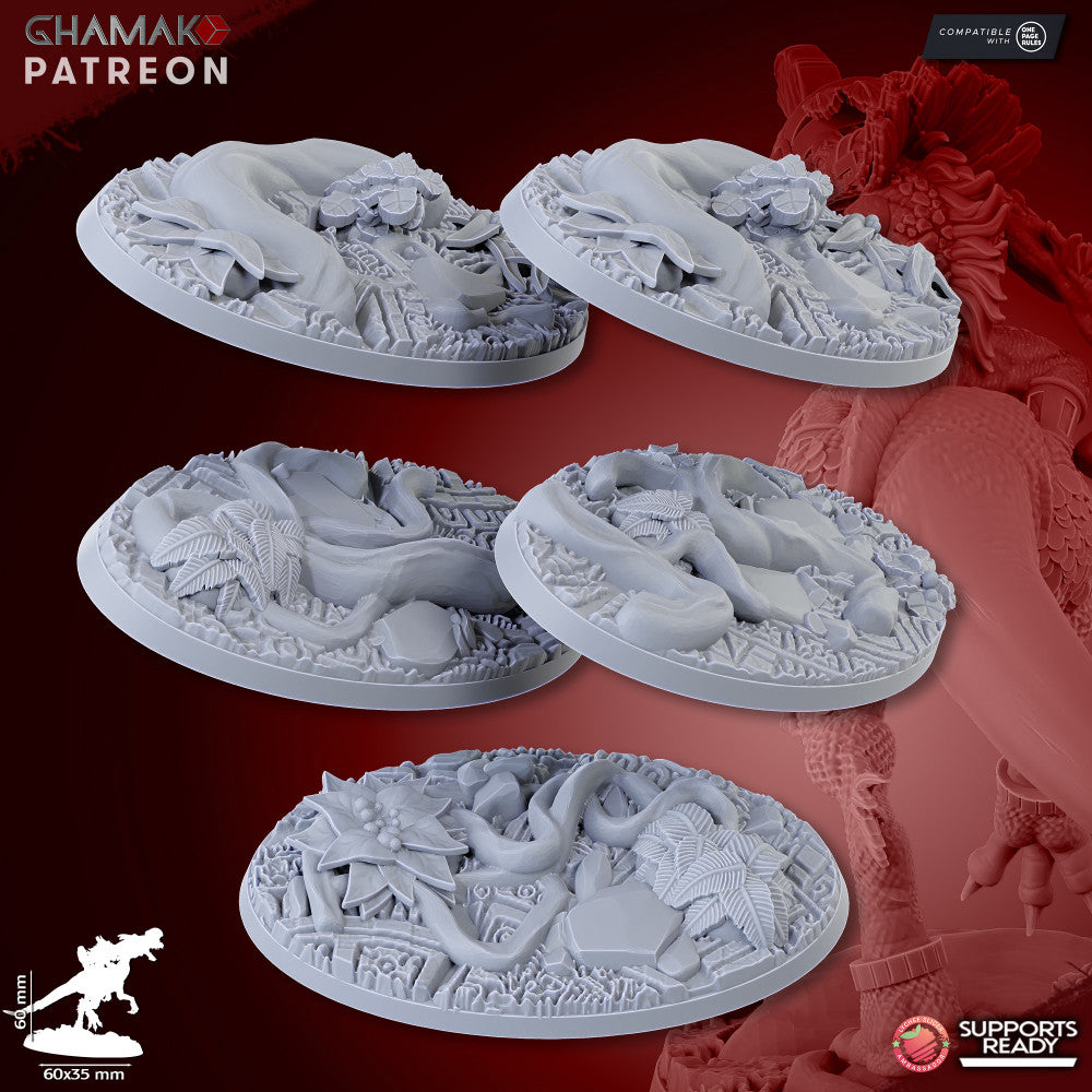 Parasauro Warlocks (5 Units), resin miniature, 28mm heroic scale unpainted resin