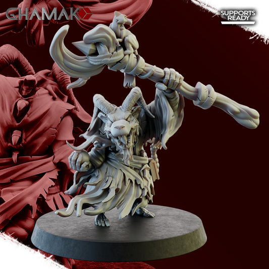 Sohei Farseer, resin miniature, 28mm heroic scale unpainted resin