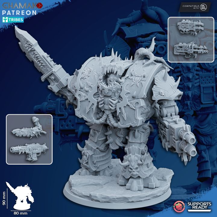 Dark Titans Cursed Sarcophagus, Dark Titans proxy miniature, 28mm heroic scale unpainted resin, view 3