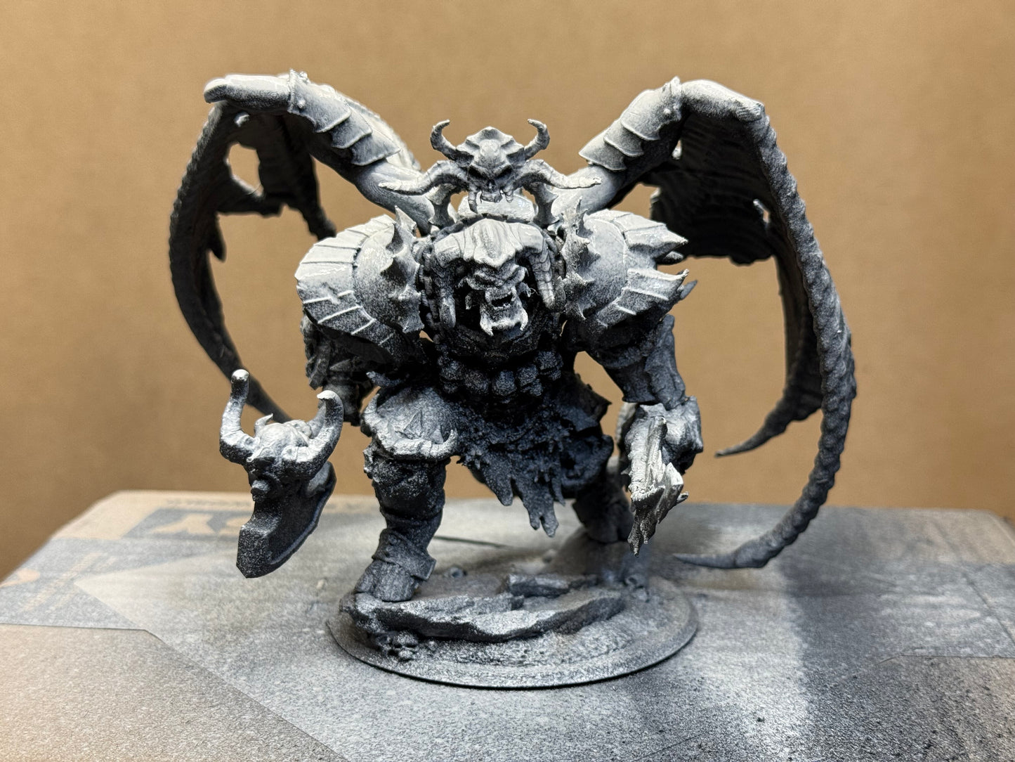 Dark Space Knights Demon, proxy miniature, 28mm heroic scale unpainted resin, view 5