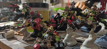 Orks Thunderin Krew, proxy miniature, 28mm heroic scale unpainted resin, view 3