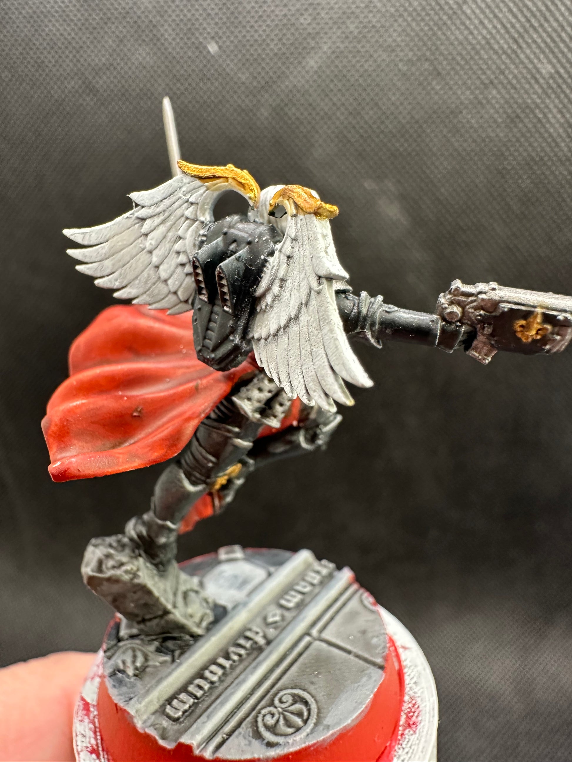 Battle Sisters Angel Of War, proxy miniature, 28mm heroic scale unpainted resin