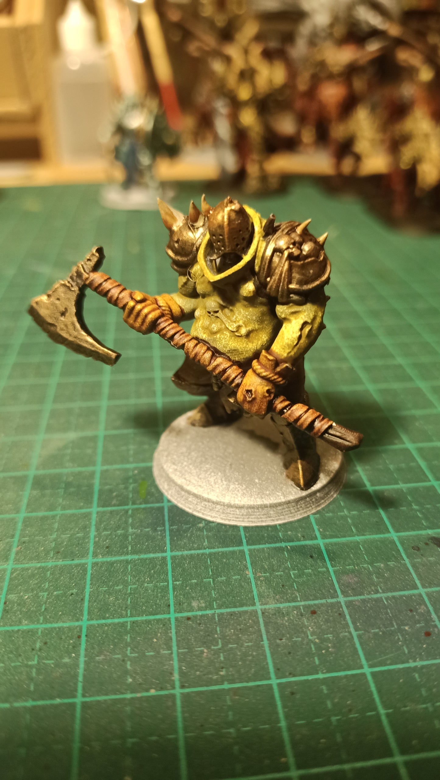 Plague Knights Pestilence Warrior, proxy miniature, infantry, 28mm heroic scale unpainted resin, view 2