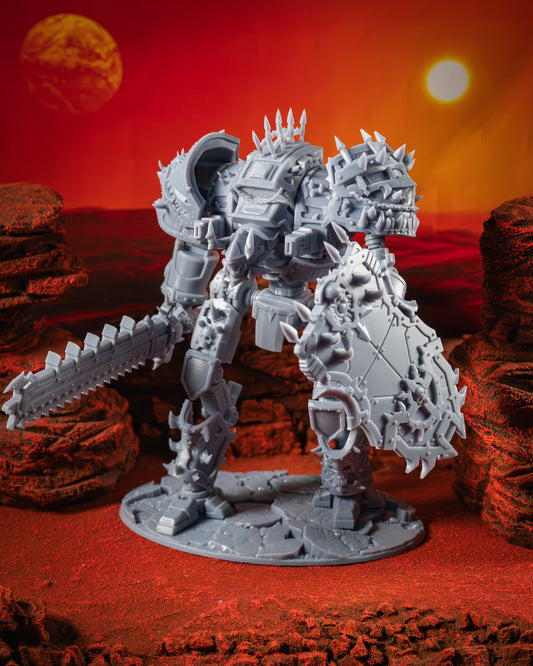 Heretic Knights Impaler Titan, Titans proxy miniature, walker, 28mm heroic scale unpainted resin