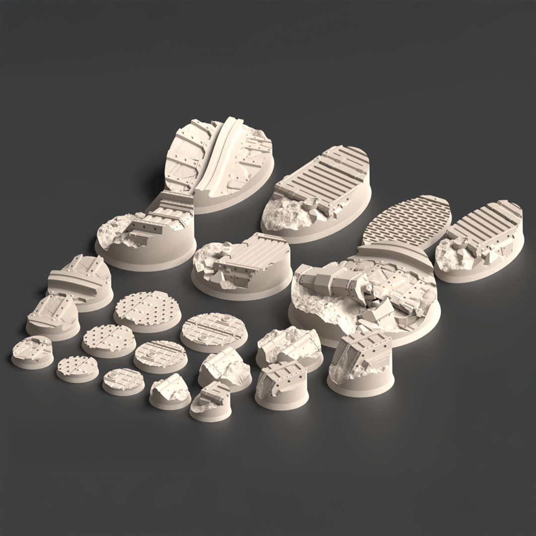 Kalthan FDM Miniature Bases (25mm-90mm)