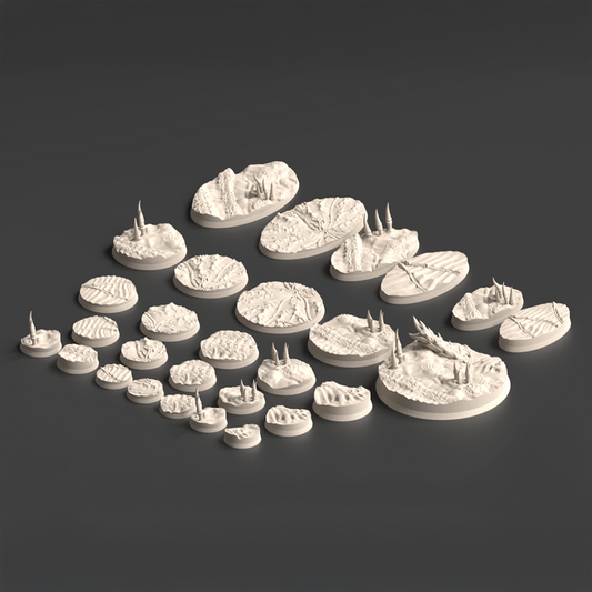 Tulipa Assimilated FDM Miniature Bases (25mm-90mm)