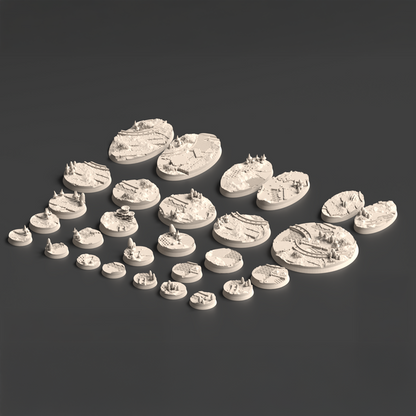 Warpzel-1A Ork Fungus Farm  FDM Miniature Bases (25mm-90mm)